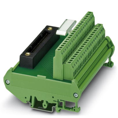 FLKM-KS40/YCS    Universal interface module with 1:1 connection between the 40-pos. strip and the screw terminal block connection.