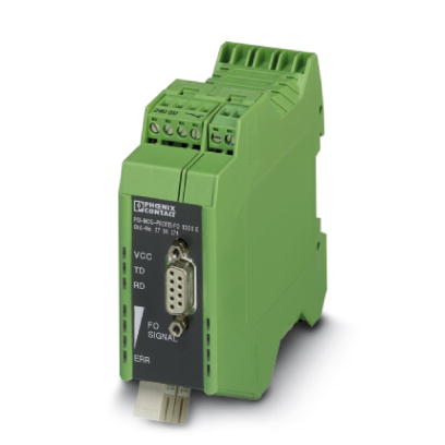 PSI-MOS-PROFIB/FO1300 E    Fiber optic converter with integrated optical diagnostics, alarm contact, for PROFIBUS up to 12 Mbps, termination device wi