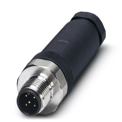 SACC-M12MS-5CON-PG 9-VA    Sensor/actuator connector, male, straight, 5-pos., M12, screw connection,