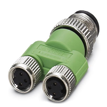 SAC-3P-M12Y/2XM 8FS    Y-distributor/ connector M12, with female connector M8, 3-pos. distributor
