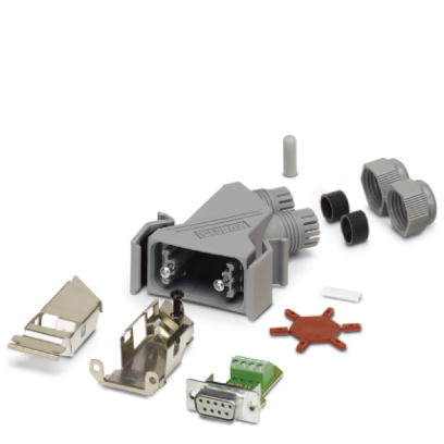 VS-09-CAN    D-SUB complete connector, for CANopen, shell size 1, socket, screw connection, shielded