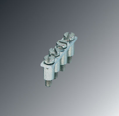 FBRN 4-4 N    Cross connector/jumper for modular terminal block, Number of positions: 4, Color: aluminum