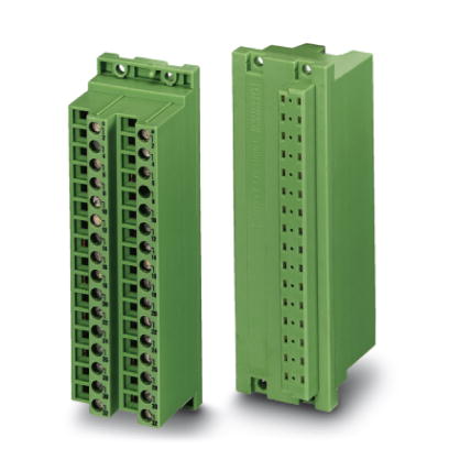 FRONT-SFL 2,5/D32    Screw socket, Nominal current: 4 A, Nom. voltage: 250 V, Number of positions: 32, Connection type: Screw connection, Color: green