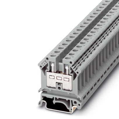 UK 10    Feed-through modular terminal block, Type of connection: Screw connection, Cross section: 0.5 mm? - 10 mm?, AWG 20 - 8, Width: 8.2 mm, Color: