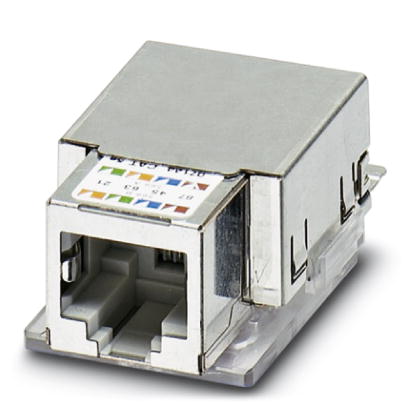 VS-08-BU-RJ45-5-F/PK    RJ45 socket insert, for the Freenet system, CAT5e, 8-pos., shielded, with ca