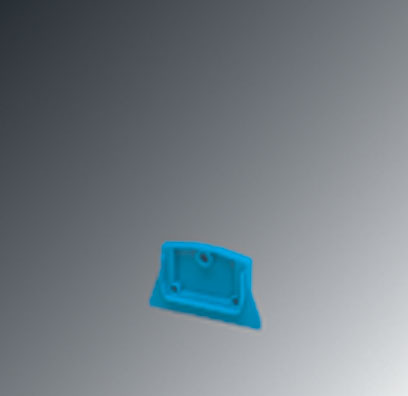 D-MZB 1,5-NS35 BU    End cover for modular terminal blocks, Length: 42.7 mm, Width: 4 mm, Color: blue