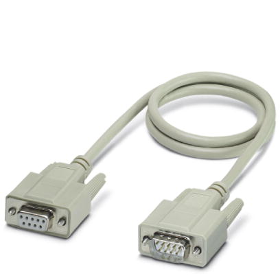 VS-09-DSUB-20-LI-1,0    Assembled D-SUB cable shielded, 9-pos., stranded (7-wire), cable color RAL 7