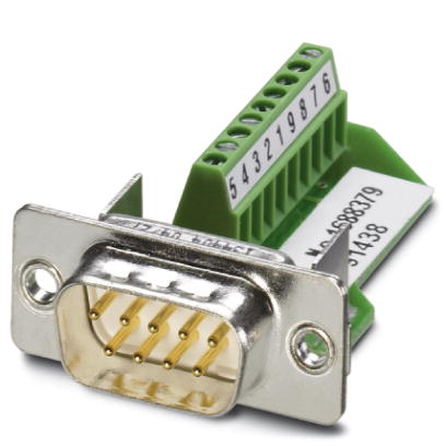 VS-09-ST-DSUB/10-MPT-0,5    D-SUB contact insert, shell size 1, with 9 signal contacts, male contact