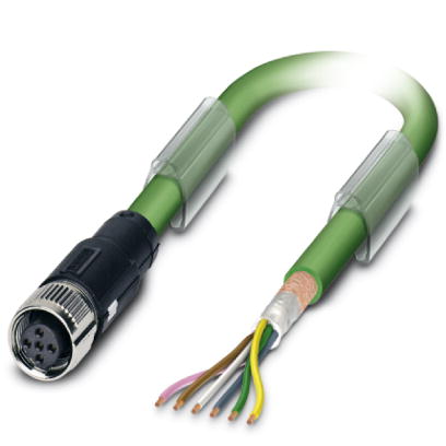 SAC-5P- 2,0-900/FSB SCO    Bus system cable, INTERBUS, 5 pos., PUR green halogen-free, shielded, fre