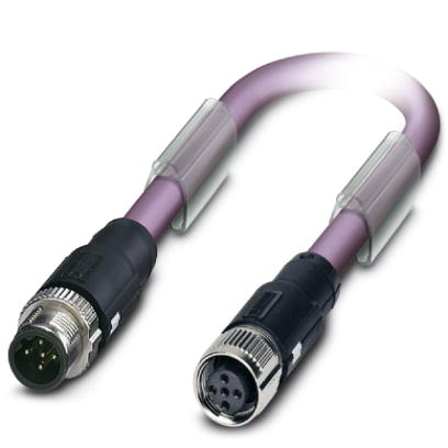 SAC-5P-MS/ 0,3-920/FS SCO    Bus system cable, DeviceNet/CANOpen, 5 pos., PUR halogen-free violet, s