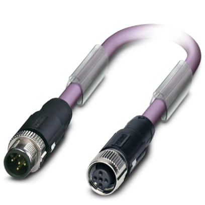 SAC-2P-MSB/ 0,3-910/FSB SCO    Bus system cable, PROFIBUS, 2-pos., PUR violet halogen-free, shielded