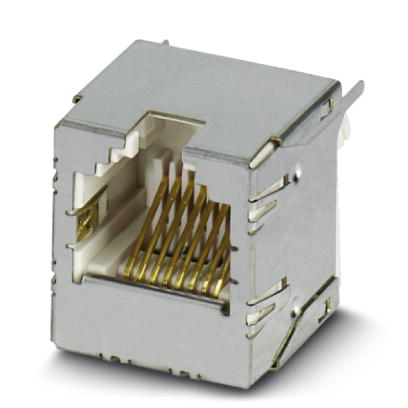 VS-08-BU-RJ45-6/LV-1    RJ45 socket insert, for PCB assembly, CAT6, 8-pos., shielded, with straight