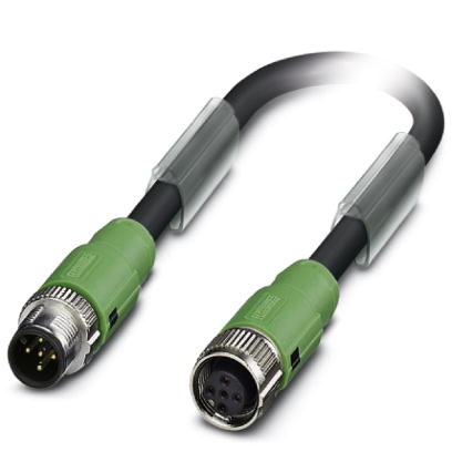 SAC-5P-MS/ 3,0-186/FS SCO    Power cable, 5-pos., PUR/PVC black, straight plug M12 SPEEDCON on strai