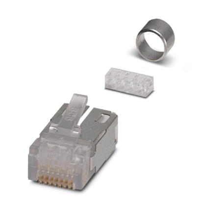 VS-08-ST-RJ45    RJ45 pin insert, CAT5e, 8-pos., shielded, IDC connection method, for litz wires AWG
