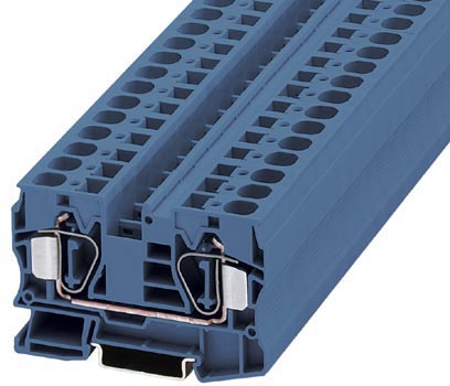 ST 16 BU    Feed-through modular terminal block, Type of connection: Spring-cage connection, Spring-cage connection, Cross section: 0.2 mm? - 25 mm?,