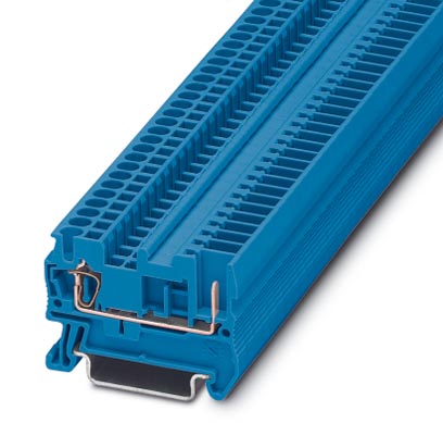 ST 2,5/ 1P BU    Pluggable spring-cage modular terminal block, Type of connection: Spring-cage connection, Cross section: 0.08 mm? - 4 mm?, AWG 28 - 1