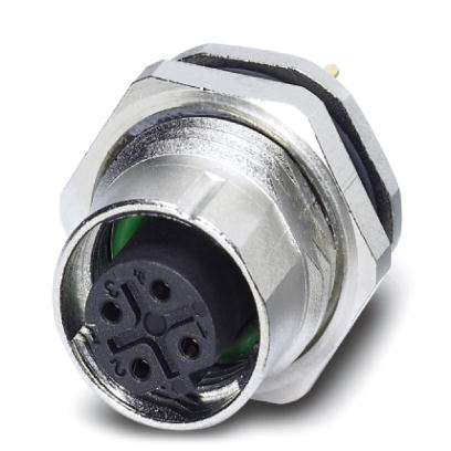 SACC-DSI-FSD-4CON-L180/12 SCO    Bus system flush-type socket, ETHERNET, 4-pos., M12 SPEEDCON, D-cod