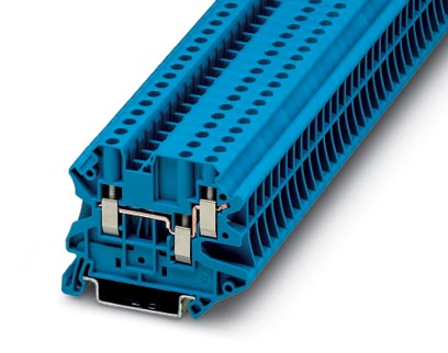 UT 4-TWIN BU    Feed-through modular terminal block, Type of connection: Screw connection, Screw connection, Cross section: 0.14 mm? - 6 mm?, AWG 26 -