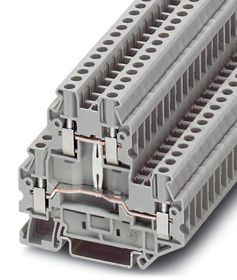 UTTB 2,5-PV    Feed-through modular terminal block, Cross section: 0.14 mm? - 4 mm?, AWG: 26 - 12, Connection type: Screw connection, Width: 5.2 mm, C