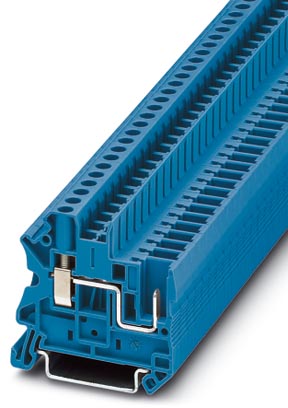 UT 4/ 1P BU    Pluggable screw terminal block, Type of connection: Screw connection, Cross section: 0.14 mm? - 6 mm?, AWG 26 - 10, Width: 6.2 mm, Colo