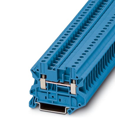 UT 4-MTD BU    Feed-through modular terminal block, Type of connection: Screw connection, Cross section: 0.14 mm? - 6 mm?, AWG 26 - 10, Width: 6.2 mm,