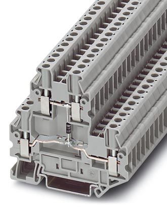 UTTB 2,5-DIO/U-O    Component modular terminal block, Cross section: 0.14 mm? - 4 mm?, AWG: 26 - 12, Connection type: Screw connection, Width: 5.2 mm,