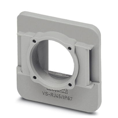 VS-08-A-RJ45/MOD-1-R-IP67    RJ45 panel mounting frame, IP67, for modular socket inserts (Keystone),