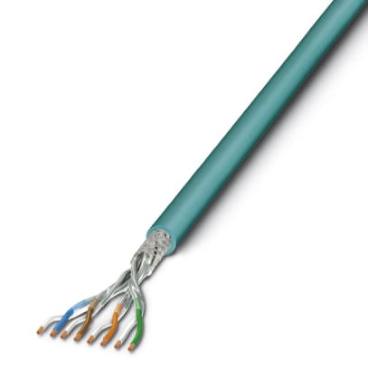 VS-OE-OE-94E-100,0    CAT6a-S/STP cable, 4 x 2 x 23 AWG, solid (1-wire), shielded, outer sheath: Hal