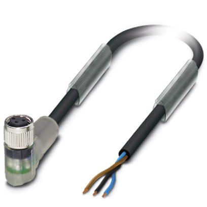 SAC-3P- 1,5-PUR/M 8FR-2L    Sensor/actuator cable, 3-pos., PUR halogen-free black, free conductor en