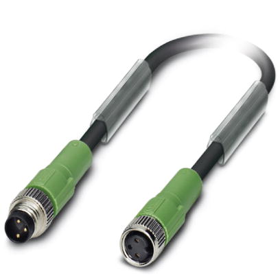 SAC-3P-M 8MS/ 2,0-PUR/M 8FS    Sensor/actuator cable, straight plug M8 on straight socket M8, 3-pos.