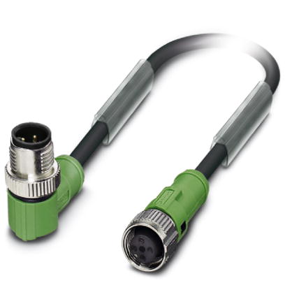 SAC-4P-MR/ 2,5-PUR/FS SCO    Sensor/actuator cable, 4-pos., PUR halogen-free black, angled M12 SPEED