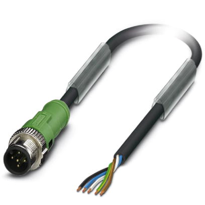 SAC-5P-MS/ 1,5-100 SCO OBS    Sensor/actuator cable, 5-pos., PUR/PVC gray, straight M12 SPEEDCON plu