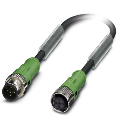 SAC-5P-MS/ 5,0-PUR/FS SCO    Sensor/actuator cable, 5-pos., PUR halogen-free black, straight M12 SPE