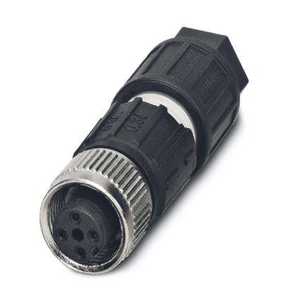 SACC-M12FS-4QO-0,34-M    Sensor/actuator connector, socket, straight, 4-pos., M12, A-coded, QUICKON-