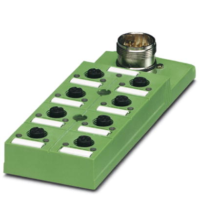 SACB-6/ 6-L-M23    Sensor/actuator box, with LED, with M23 plug connection and single-occupied slots