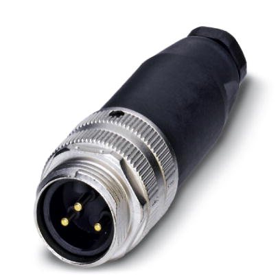 SACC-MINMS-3CON-PG 9    Sensor/actuator connector, male, straight, 3-pos., 7-8", screw connection, m