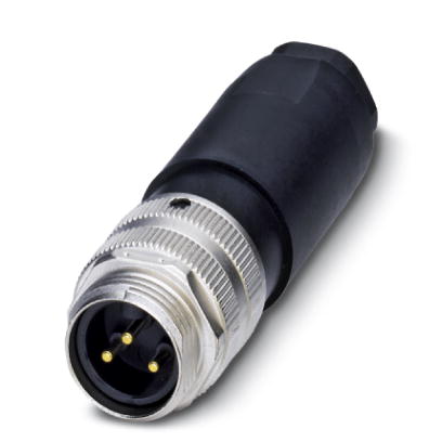 SACC-MINMS-3CON-PG13    Sensor/actuator connector, male, straight, 3-pos., 7-8", screw connection, m