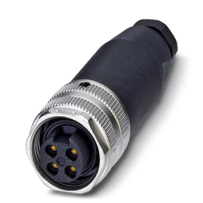 SACC-MINFS-4CON-PG 9    Sensor/actuator connector, female, straight, 4-pos., 7/8", screw connection,