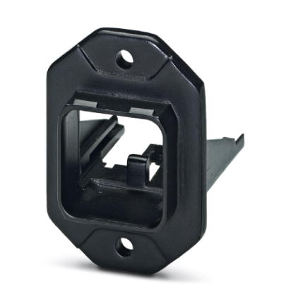 VS-PPC-F1-RJ45-POBK-1R-F    RJ45 panel mounting frame, IP67, for push-pull interlocking, plastic, wi