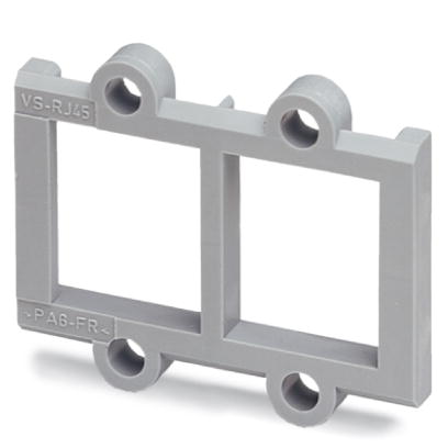 VS-08-A-RJ45/LP-2-IP 20    RJ45 panel mounting frame, 2x, IP20, for socket inserts for PCB connectio