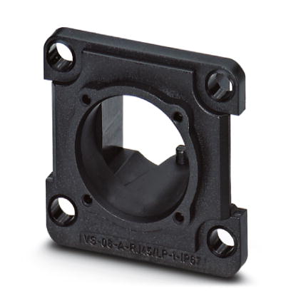 VS-08-A-RJ45/LP-1-IP67-BK    RJ45 panel mounting frame, IP67, for PCB connection, for square panel c