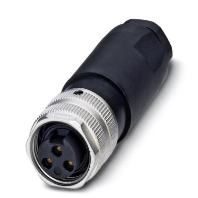 SACC-MINFS-3CON-PG13    Sensor/actuator connector, female, straight, 3-pos., 7-8", screw connection,