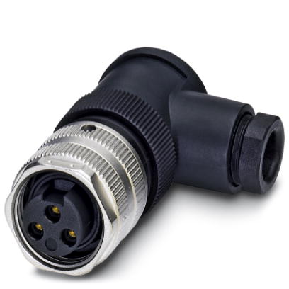 SACC-MINFR-3CON-PG 9    Sensor/actuator connector, female, angled, 3-pos., 7/8", screw connection, m