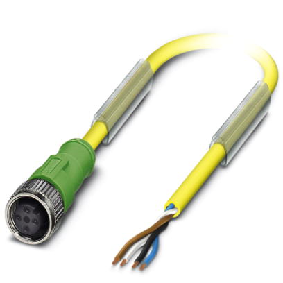 SAC-4P-10,0-240/M12FS    Sensor/actuator cable, straight female connector M12, 4-pos., cable length:
