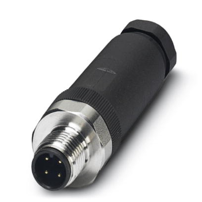SACC-M12MS-4CON-PG 9-VA    Sensor/actuator connector, male, straight, 4-pos., M12, screw connection,