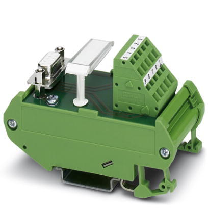 FLKMS-D 9 SUB/B/ZFKKDS/PE    VARIOFACE module, with spring-cage connection and D-Subminiature socket strip, for mounting on NS 35/7,5 or NS 32, 9-pos.