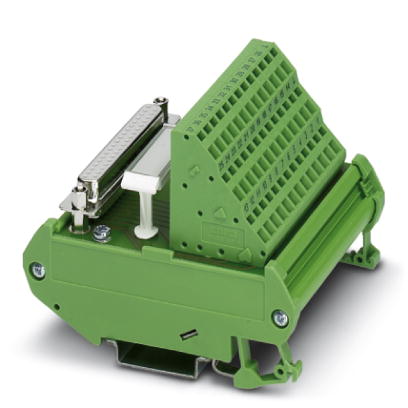 FLKMS-D37 SUB/B/ZFK3DS/PE    VARIOFACE module, with spring-cage connection and D-Subminiature socket strip, for mounting on NS 35/7,5 or NS 32, 37-pos