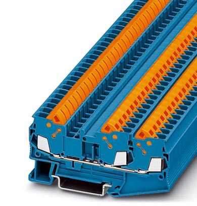 QTC 2,5-TWIN BU    Feed-through modular terminal block, Type of connection: Quick connection, Quick connection, Cross section: 0.5 mm? - 2.5 mm?, AWG