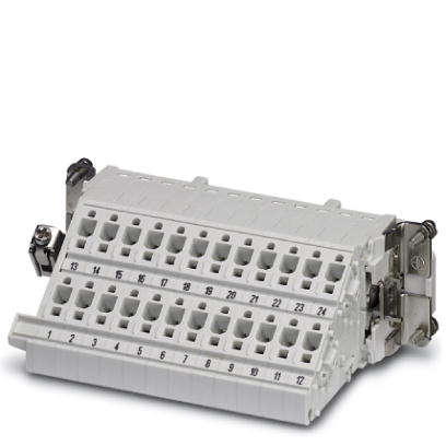 HC-B 24-A-DT-PER-F    HEAVYCON terminal adapter female insert, B24 series, 24-pos., left PE connecti