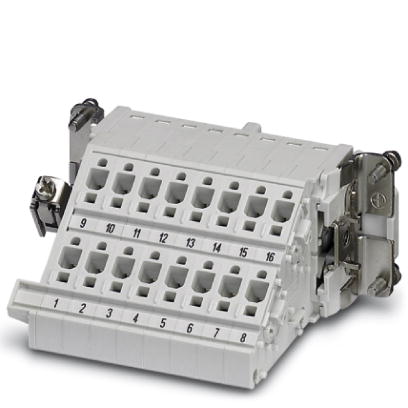 HC-B 16-A-DT-PER-F    HEAVYCON terminal adapter female insert, B16 series, 16-pos., left PE connecti
